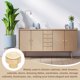 thumbnail image 5 of Uxcell 6 Paquete de Pomos de Mimbre para Tocador, 1.38" Pomos de Cajón Tejidos a Mano de Madera de Haya Redonda con Tornillos para Muebles, Armario, Alacena, Blanco, 5 of 6