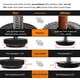 thumbnail image 2 of Niveladores para patas de muebles de acero inoxidable, 8 piezas, ONEHOME, 2 of 6