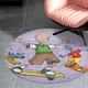 thumbnail image 4 of Doug Alfombra Redonda de Felpa Coral, Antideslizante, No Desprende Pelusas, Lavable y Duradera para Salón, Dormitorio y Habitación de Niños 60cm, 4 of 6