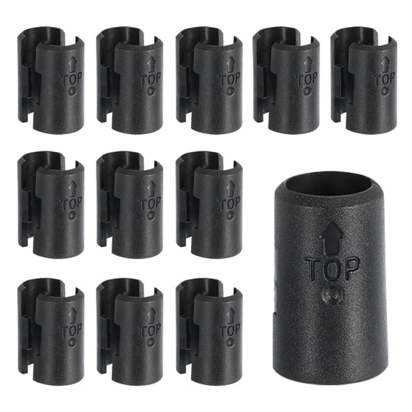 Uxcell Clips de Estante de Alambre Reemplazos de Mangas de Plástico para Sistema de Estantería de Alambre 13mm, Ajuste 1/2"