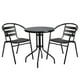 thumbnail image 1 of Set terraza 2 sillas acero + Mesa acero Negro 70x60 cm, 1 of 5