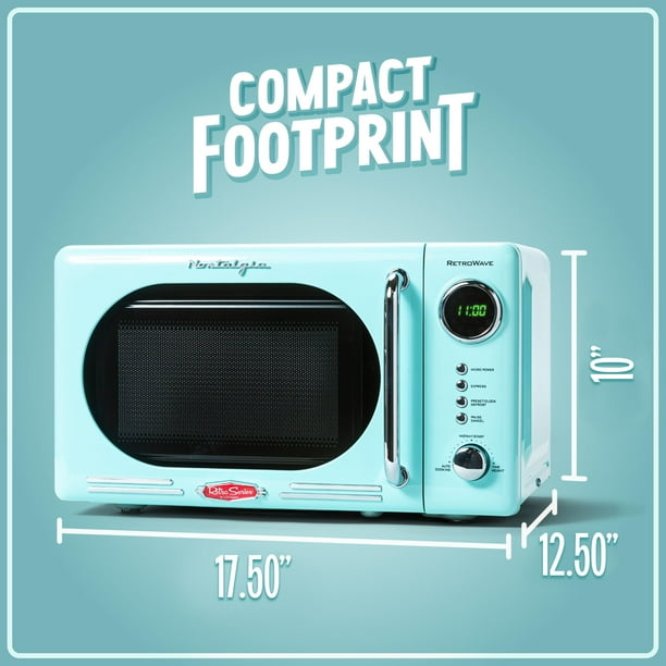 Horno microondas Nostalgia Retro Compact 0.7 pies cúbicos 700W