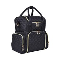 Magideal - Bolsa De Almacenamiento Desmontable, Organizador De Esmalte De Uñas Multicapa Con Bolsillo De Malla, Bolsa De Cosméticos Portátil, Bolsa De Maquillaje