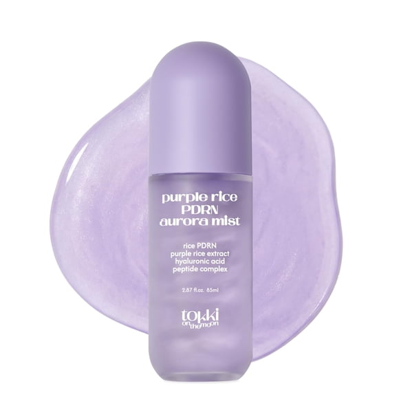 Humectante Facial tokki on the moon Mist de PDRN de Arroz Morado