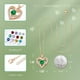 thumbnail image 3 of Collar colgante de amor de amor con piedra de nacimiento Zirconia, regalo de joyería de las mujeres para la Navidad, cumpleaños, aniversario, 3 of 5