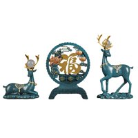 Magideal - Estatuas De Ciervos, Figuritas De Renos, Mesa, Sala De Estar Nórdica, Escultura De Alce, Figura De Animal Para Decoración Del Día De San Valentín, Bod Azul