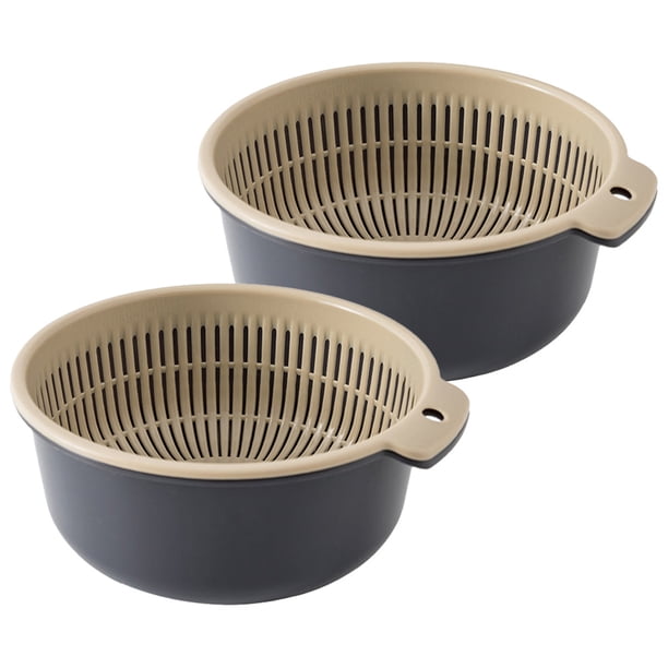 Cesta de drenaje de doble capa Cesta de lavado de cocina doméstica Cesta de almacenamiento Cesta de fruta de agua