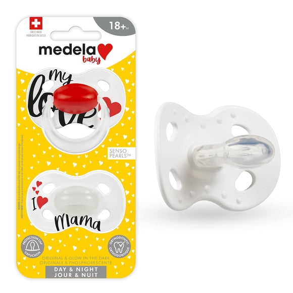 Chupón Medela Day and Night que Brilla en la Oscuridad 18+ Meses, Paquete de 2