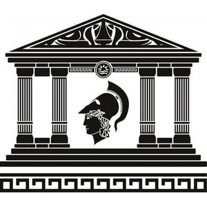 Rienda Libre Graphics - Decomural Greek Temple Roman Soldier Ws-17889