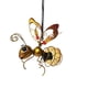 thumbnail image 1 of 2pcs Luz De Abeja Colgante Alimentada Por Energía Solar Insectos De Metal Led Exterior Con Resortes Rebotantes Luces De Hadas Solares Para La Decoración Exterior Del Jardín Patio Trasero, 1 of 3