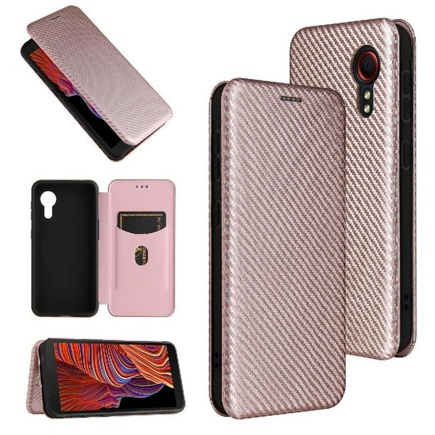 Funda Flip para FOXDOCK Samsung Galaxy Xcover 5 - Funda magnética de negocios, funda protectora delgada