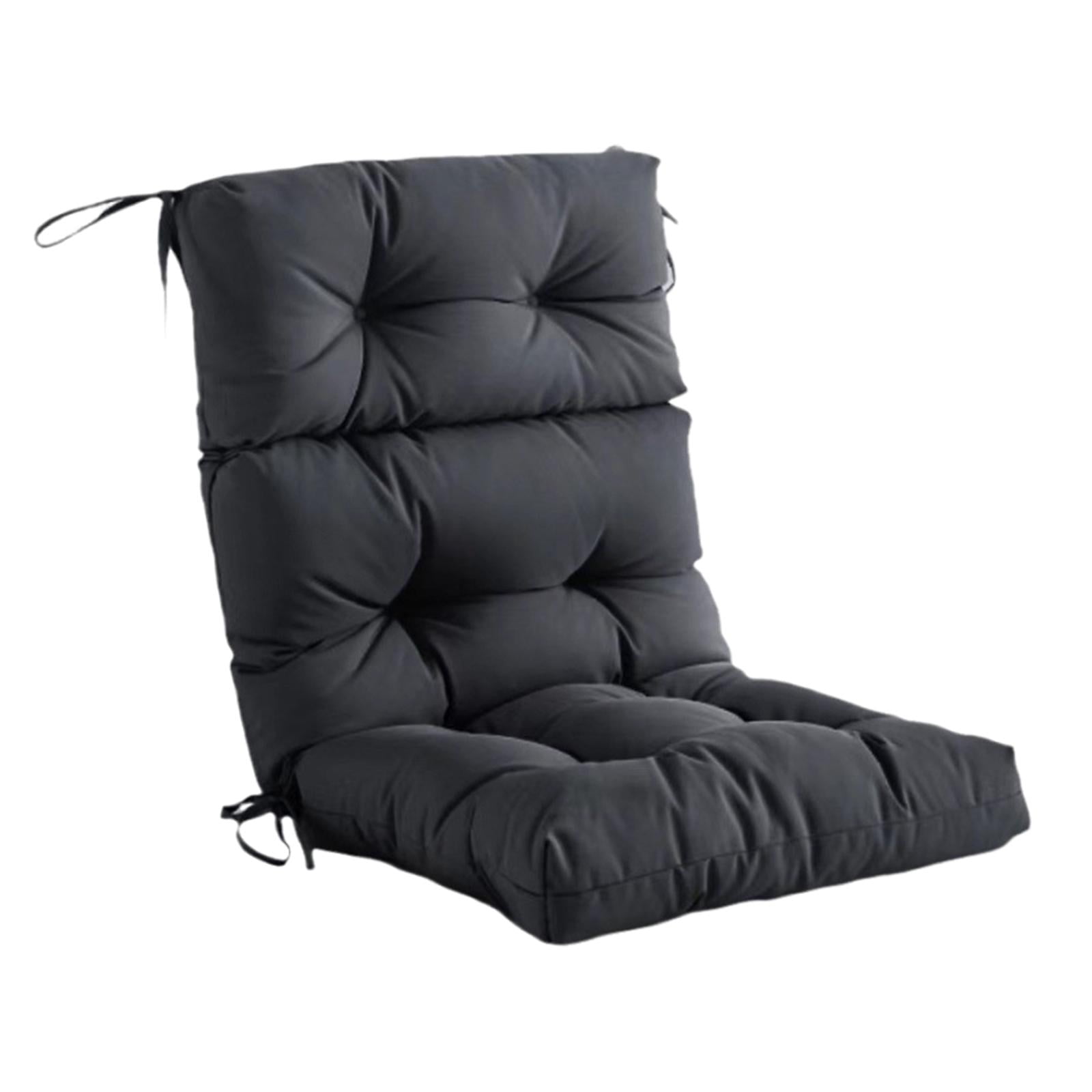 Ioensy - Cojín Para Respaldo De Asiento De Exterior, Cojín Para Asiento De Exterior, Para Sala De Estar, Balcón, Color Negro