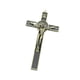 thumbnail image 4 of Figura de Crucifijo Católico de Metal para Decoración de Pared, Resistente Al Desgaste, para El Hogar, Adorno Práctico, Cruz de Pared para Puerta, Ven Bronce negro, 4 of 5