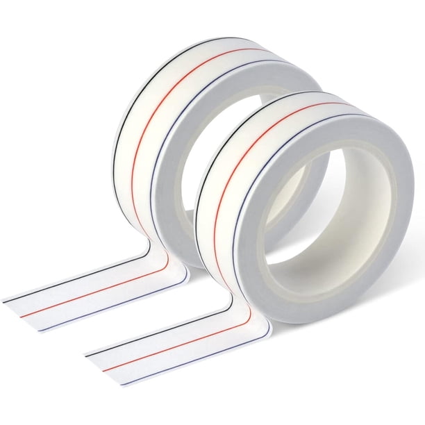 Cintas guía para costuras diagonales de 1/4 pulgada, 10 yardas por rollo, paquete de 2