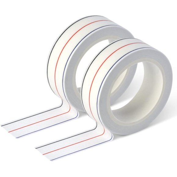 Cintas guía para costuras diagonales de 1/4 pulgada, 10 yardas por rollo, paquete de 2