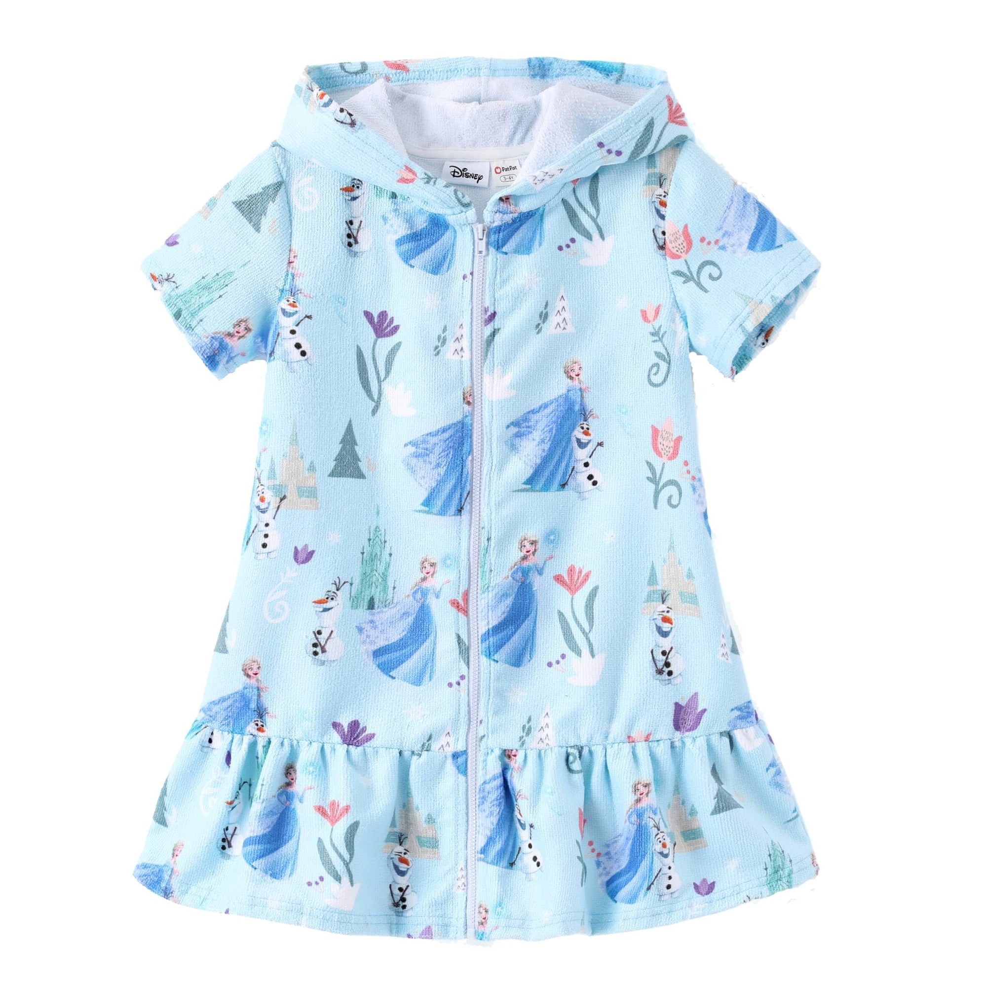 Traje De Baño Disney Frozen Elsa Girl Blue 8-9 Años