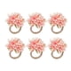 thumbnail image 1 of 6x Servilleteros Con Hebilla De Toalla En Forma De Flor Para La Decoración Navide?a De Acción De Gracias Rosa, 1 of 5