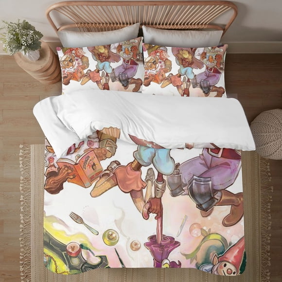 The Adventure Zone 3-Piece Bedding Set For Kids Boys Girls Adult Cartoon Warm Cute Fashion Holiday Present Gift Bed Sheets
