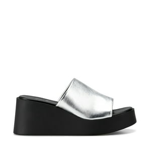 Sandalia Casual Plataforma Plateada Mujer Weide Qiu330