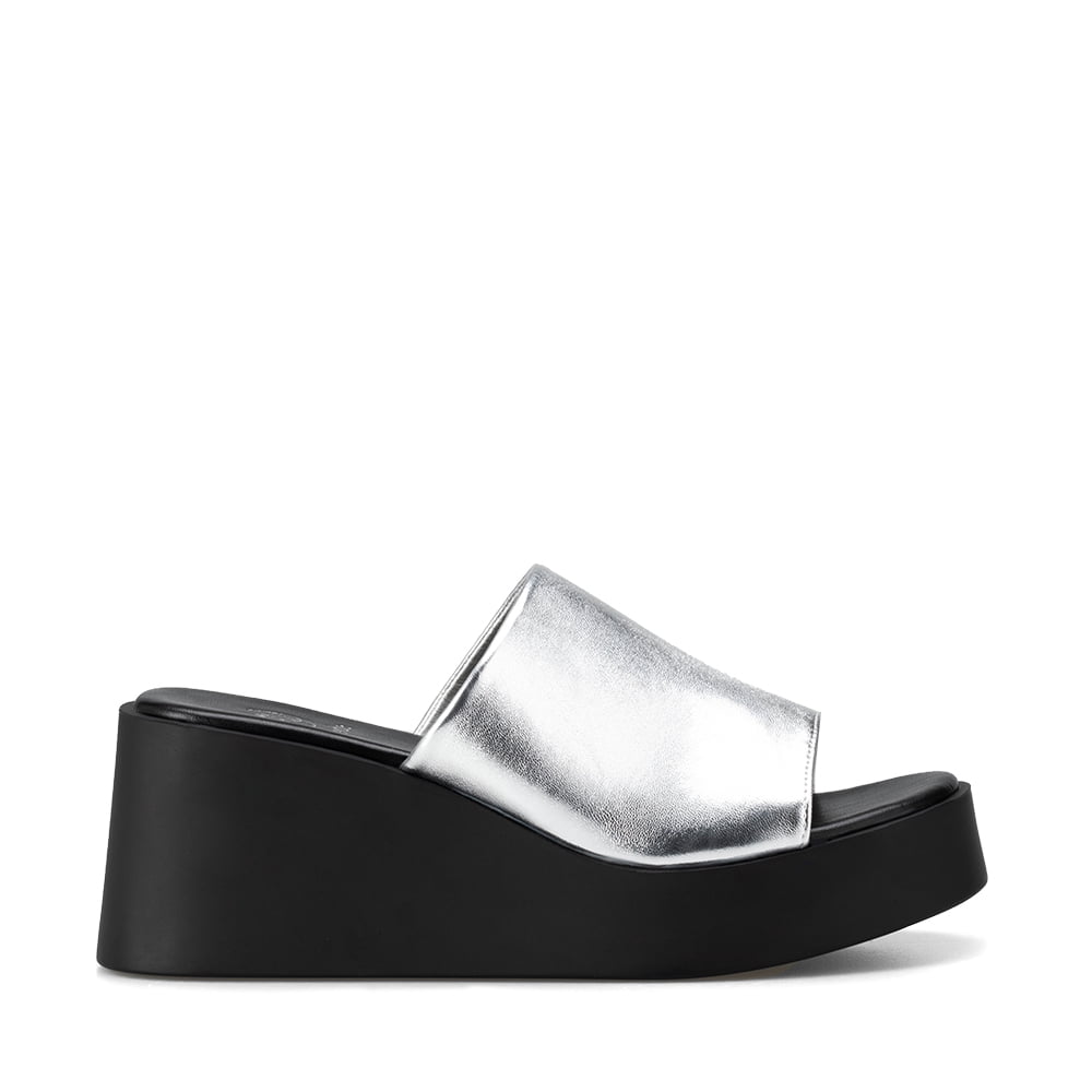 Sandalia Casual Plataforma Plateada Mujer Weide Qiu330