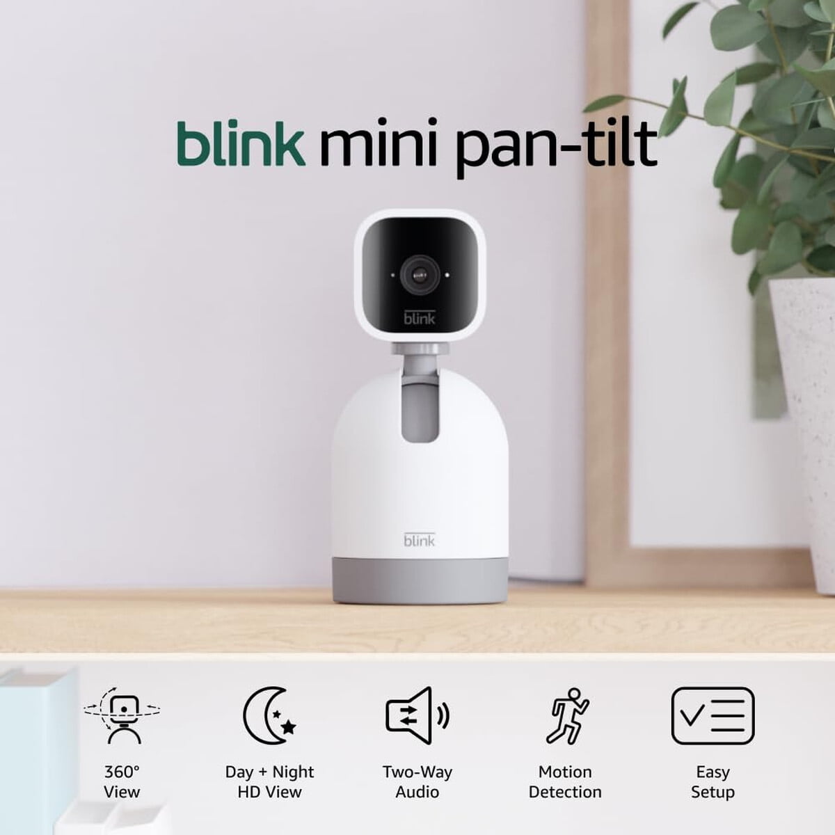 Cámara Blink Mini Pantilt 360a Hd Visión Nocturna Alexa