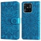 thumbnail image 1 of Funda tipo cartera FOXDOCK para Xiaomi Redmi 10C 4G , diseño girasol en relieve, cuero PU, cierre magnético, soporte y tarjetero, 1 of 5