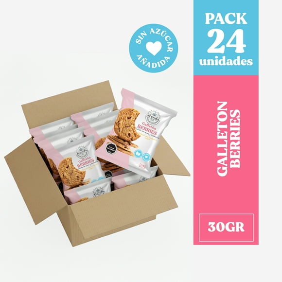 Galleton Avena Berries Sin Azúcar 40gr - Caja 24 und