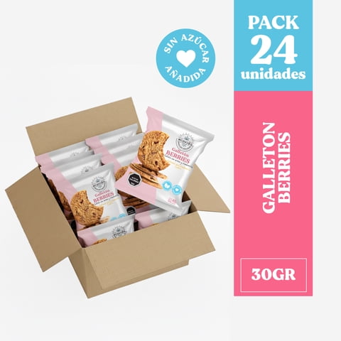 Ecovida S.A - Galleton Avena Berries Sin Azúcar 40Gr - Caja 24 Und