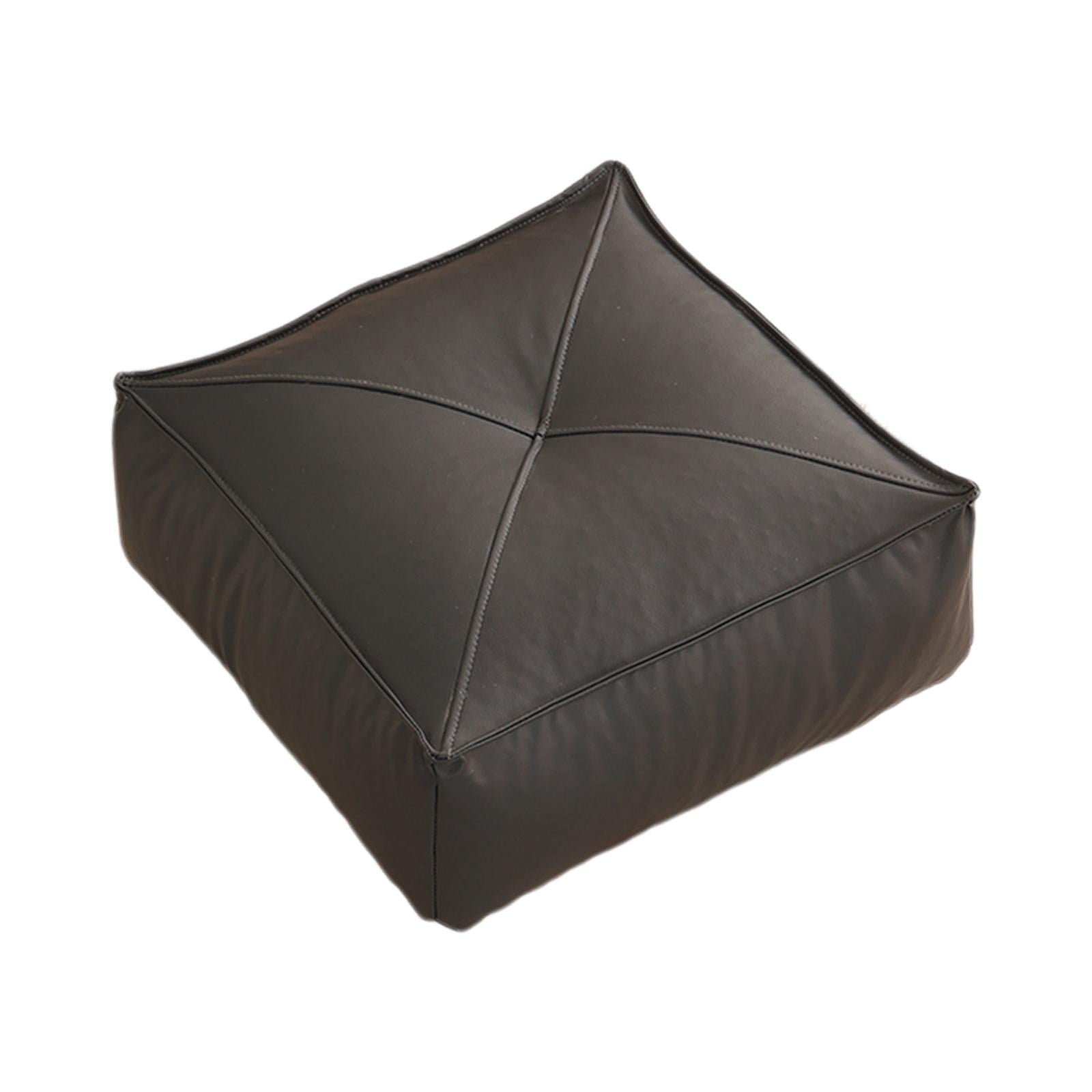 Bothyi - Cojín De Suelo Cuadrado Para Asiento De Futón, Cojín Para Silla De Oficina, Sala De Estar, Color Negro