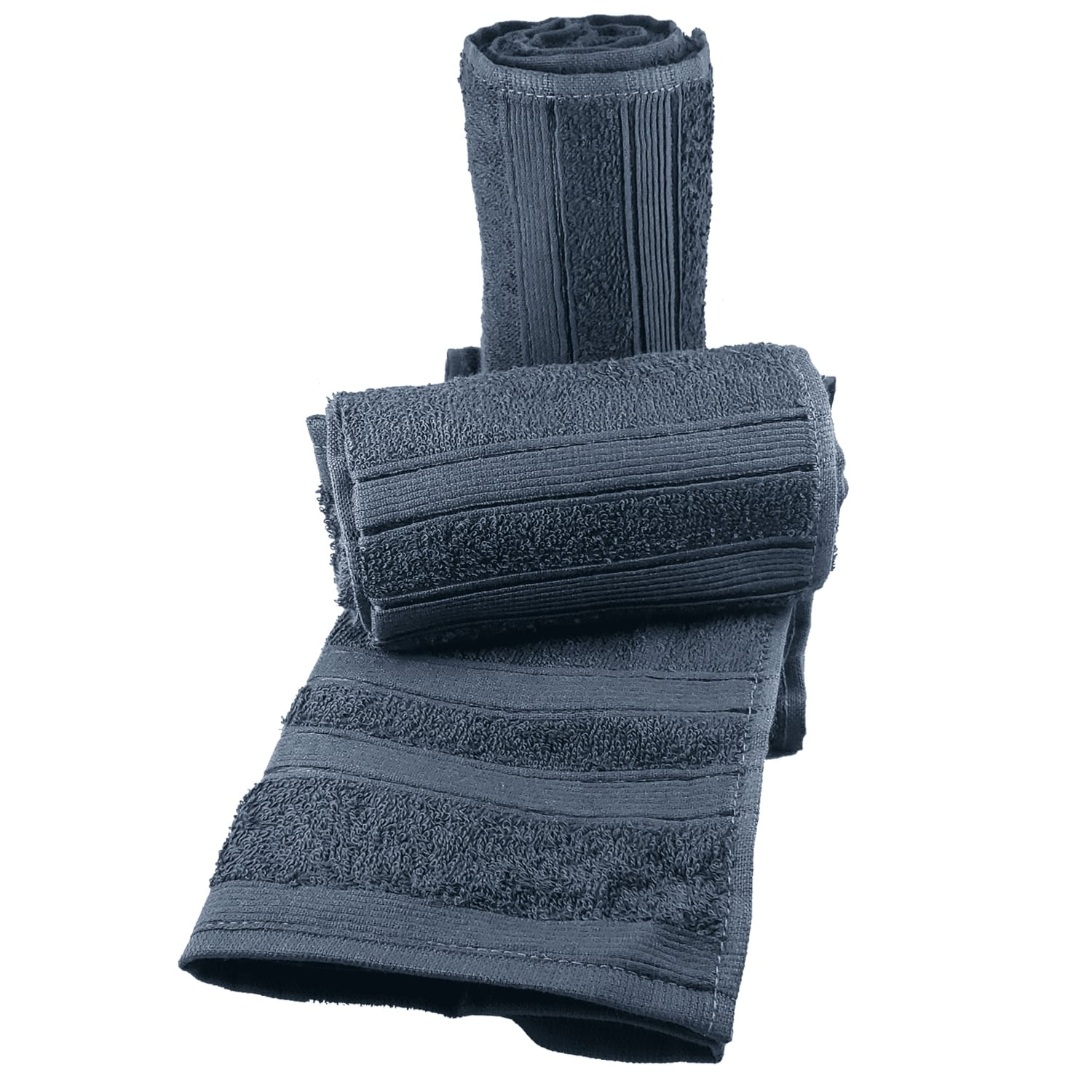 Set 3 Toallas De Rostro Dry Alice Grafito Teka