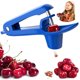 thumbnail image 1 of Deshuesador de cerezas Ordekcity azul, diseño de mano con cierre, 1 of 7
