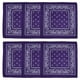 thumbnail image 1 of Paquete de 6 pañuelos de poliéster con diseño de arcoíris para hombre y mujer, de 54 x 54 cm, con estampado de cachemira y vaquero., 1 of 6