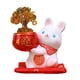 thumbnail image 2 of Estatuilla De La Suerte De La Riqueza Del Año Del Conejo, Hucha De Resina, Adorno, Decoración De Mesa, 2 of 5