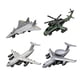 thumbnail image 1 of 4x Aleación Diecast Metal Jet Plane Pullback Mecanismo Luchador Juguetes Pintura, 1 of 2