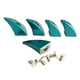 thumbnail image 1 of 5 Piezas En Forma De Cuerno Remaches De Tornillo Remaches Espigas Para Cuero Artesanía Verde, 1 of 3