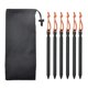 thumbnail image 1 of Paquete De 6 Clavos De Aluminio Para Carpa De Aluminio De Alta Resistencia, Viga En Y, Clavos Para Carpa, Negro, 1 of 5
