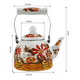 thumbnail image 2 of Tetera esmaltada de 2 litros, diseño flores, 2 of 3