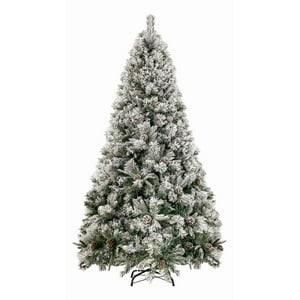 Jardimex - Arbol Navidad Nevado 1.90 M Piñas Navideñas 1256 Ramas