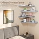 thumbnail image 2 of Estantería de esquina gris de madera Eostbe – juego de 4 unidades, 2 of 6