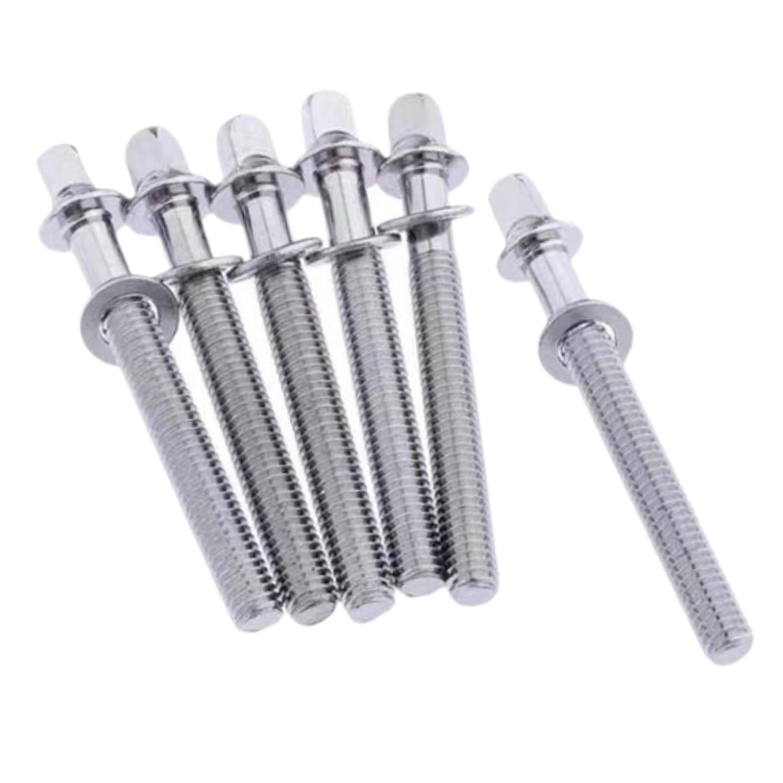 Magideal - 6X Varillas De Tensión Para Batería Tornillos De Fijación Para Batería Con Arandelas Tornillos De 5 Mm Para Orejetas De Batería Pernos Para Orejetas D M5X40Mm