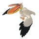 thumbnail image 1 of miniatura animales pájaros modelo estatuilla estatua scupltue juguete pelícano 1, 1 of 5