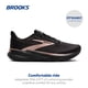 thumbnail image 2 of Zapatillas Brooks Revel 8 para Mujer Running Negro/Oro Rosa 8.5, 2 of 6