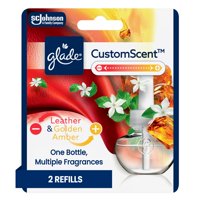 Recambios Glade Plugins Customscent De Piel Y Ámbar Dorado, 2 Veces