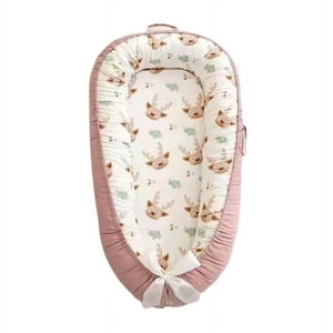 Babyluna - Cama Cojín Nido Colecho Con Almohada De Algodón Reforzada D6