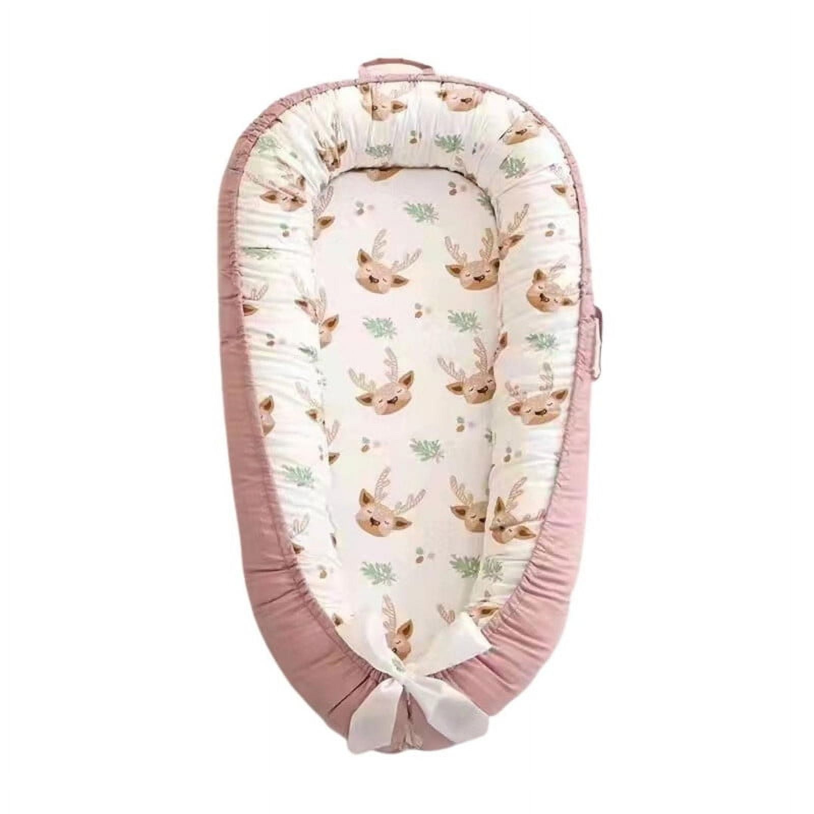 Babyluna - Cama Cojín Nido Colecho Con Almohada De Algodón Reforzada D6