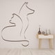 thumbnail image 2 of Decomural Cat & Dog Simple Outline Canine Feline WS-15583, 2 of 2