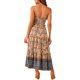 thumbnail image 3 of INSPIRE CHIC Vestido Maxi Floral Bohemio para Mujer sin Mangas con Cintura Fruncida y Tirantes Finos S Albaricoque, 3 of 5