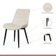 thumbnail image 3 of Mesa de Comedor Vidrio Rectangular 120x80 + 6 Silla Macron Terciopelo - Beige, 3 of 4