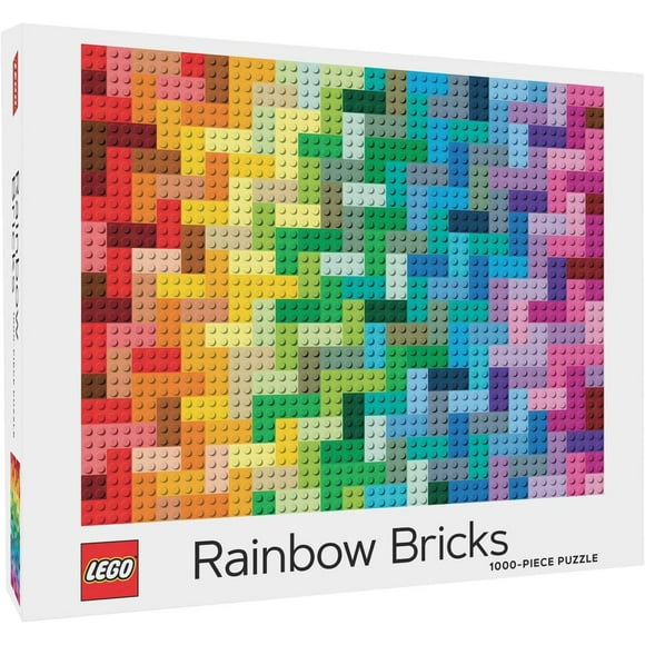 Chronicle Books Lego Rainbow Bricks 1000 Piece Jigsaw Puzzle LEGO LEGO