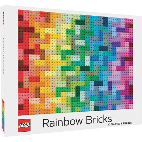 Chronicle Books Lego Rainbow Bricks 1000 Piece Jigsaw Puzzle Lego Lego